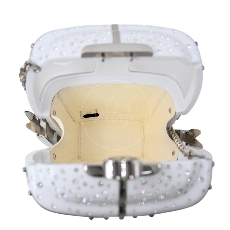 中古 Chanel 香奈兒 纜車 (Gondola Lift) 施華洛世奇水晶 晚宴包-22