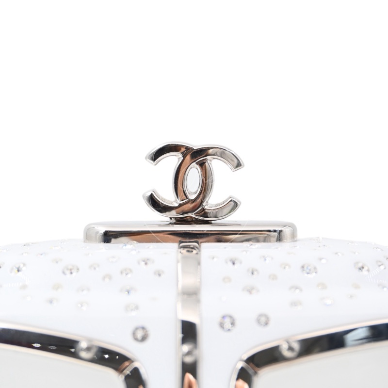 中古 Chanel 香奈兒 纜車 (Gondola Lift) 施華洛世奇水晶 晚宴包-27