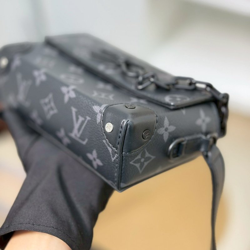 (送男友禮物首選！😍)🏷LV 路易威登．Steamer 黑老花盒子包 M81783-5