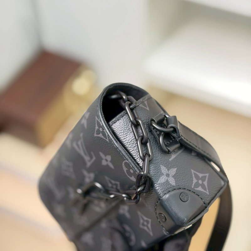 (送男友禮物首選！😍)🏷LV 路易威登．Steamer 黑老花盒子包 M81783-9