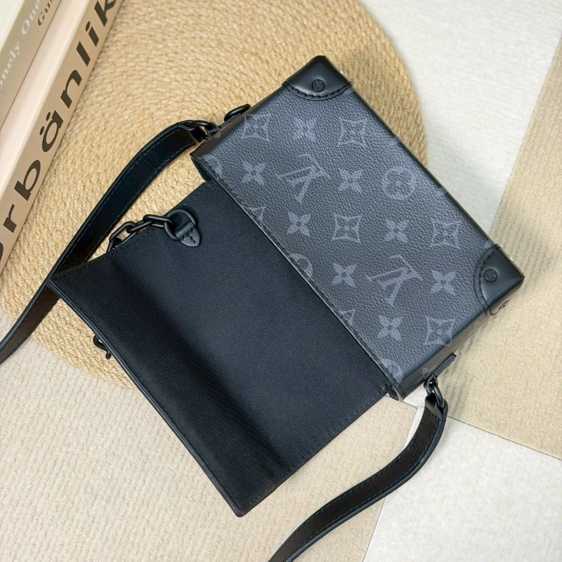 (送男友禮物首選！😍)🏷LV 路易威登．Steamer 黑老花盒子包 M81783-15