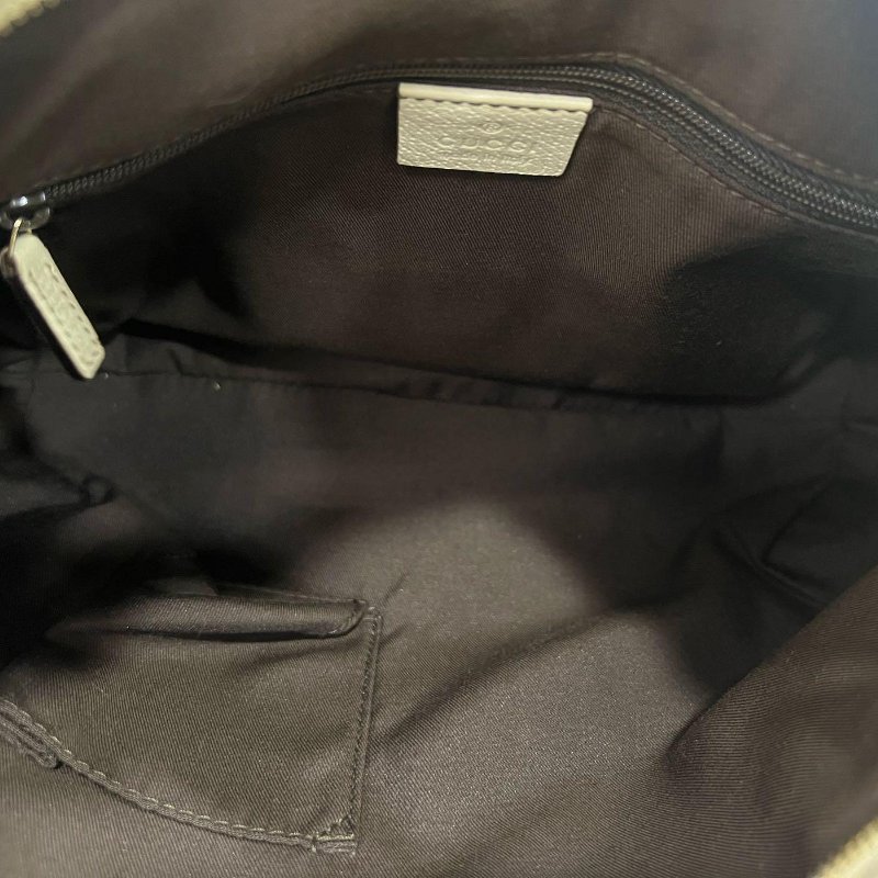 東區正精品㊣Gucci 130738 白色緹花布三環包手提包肩背包 RZ4997-3