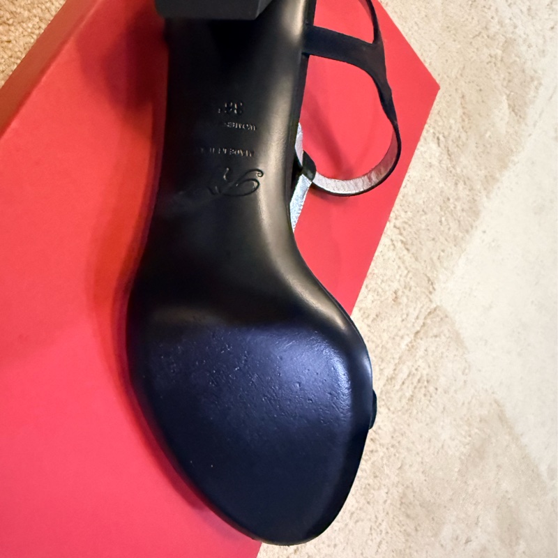 Roger Vivier 36.5 黑色絲綢 銀包皮革 跟4.5cm-12