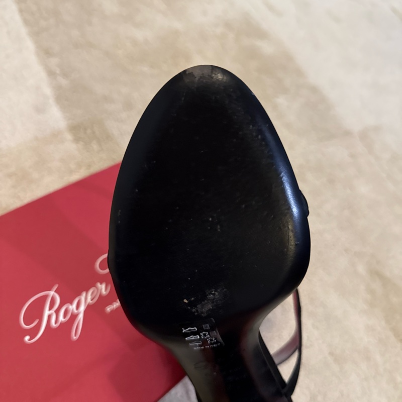 Roger Vivier 36.5 黑色絲綢 銀包皮革 跟4.5cm-14