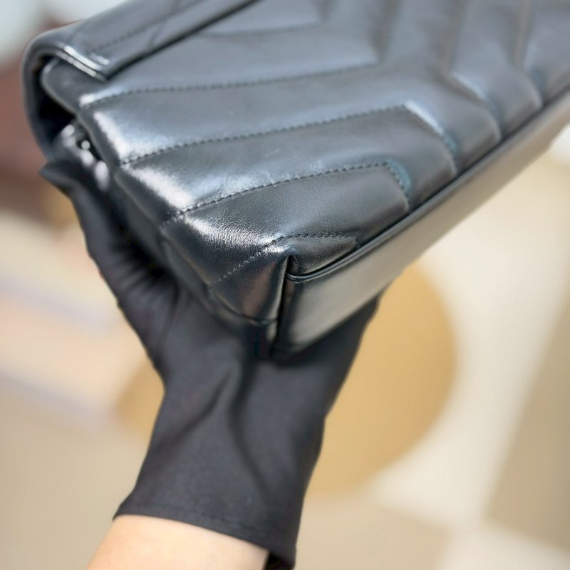 (稀有So Black！好帥😎🖤)🏷YSL 聖羅蘭．Loulou Toy 方胖子-6