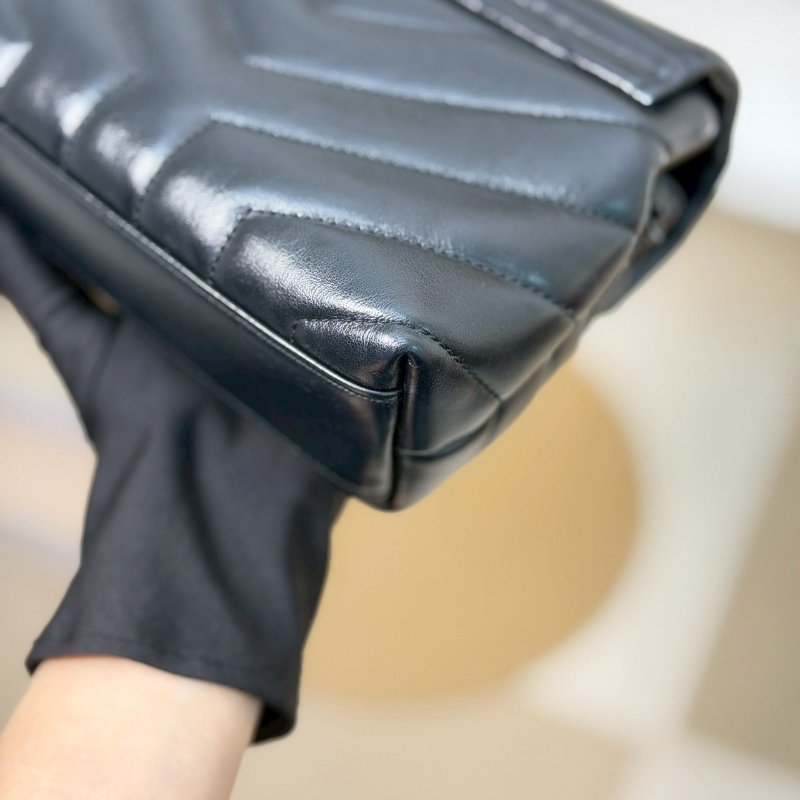 (稀有So Black！好帥😎🖤)🏷YSL 聖羅蘭．Loulou Toy 方胖子-7