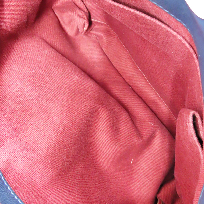 藍色 羊皮 JUST MADEMOISELLE 保齡球包 肩背包 金釦【CHANEL 香奈兒】 A50558-6