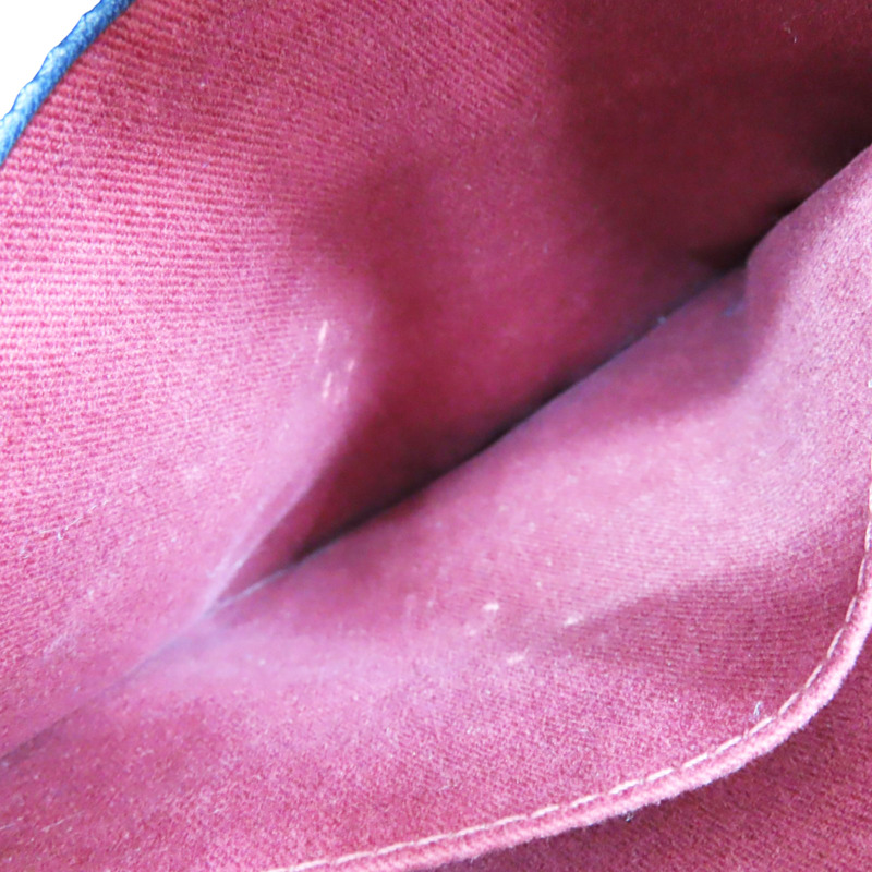 藍色 羊皮 JUST MADEMOISELLE 保齡球包 肩背包 金釦【CHANEL 香奈兒】 A50558-7