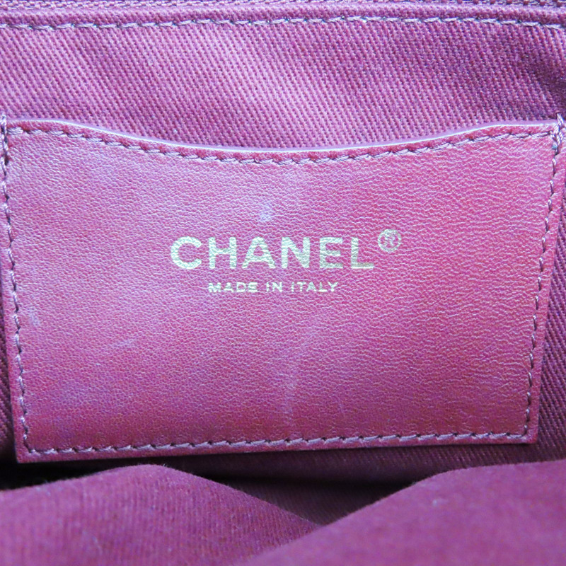 藍色 羊皮 JUST MADEMOISELLE 保齡球包 肩背包 金釦【CHANEL 香奈兒】 A50558-8