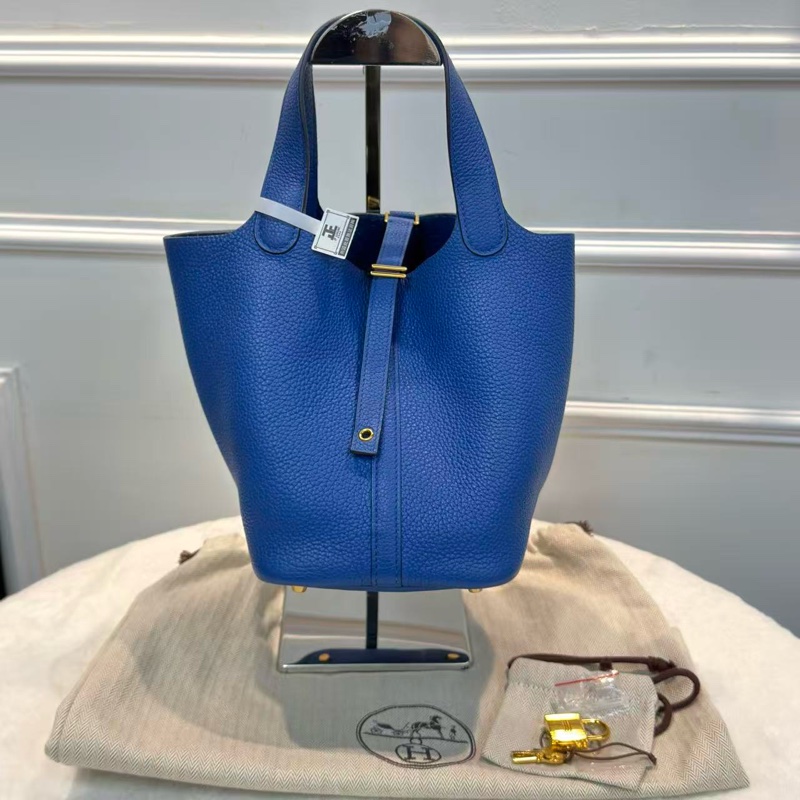 Hermes Picotin 18 法國藍菜籃子💙-0