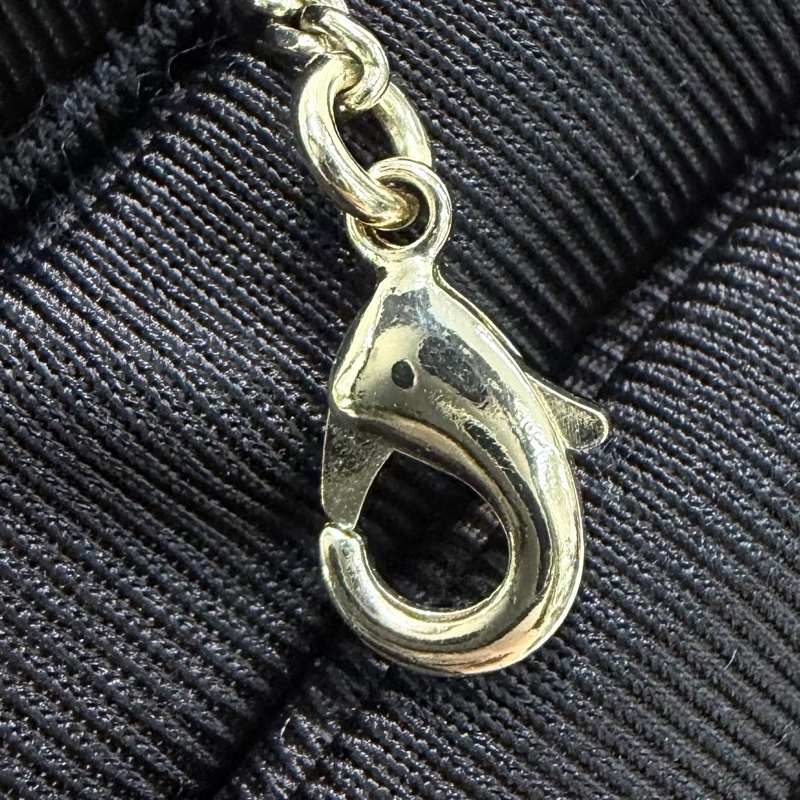 Chanel 23B 金色CF包包雙C水鑽項鏈 XB851-10