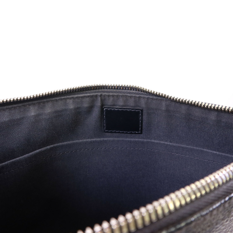 LOUIS VUITTON Damier Graphite Mick PM銀扣肩背袋-17