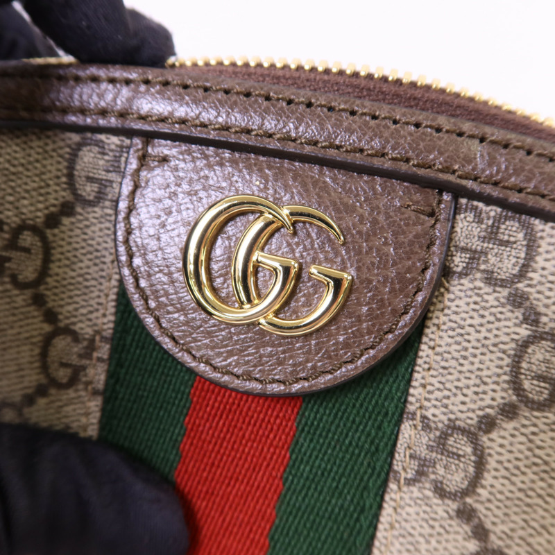 GUCCI 塗層帆布Ophidia Small金扣肩背袋-9
