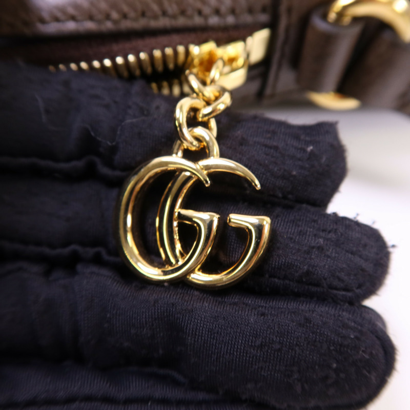 GUCCI 塗層帆布Ophidia Small金扣肩背袋-10