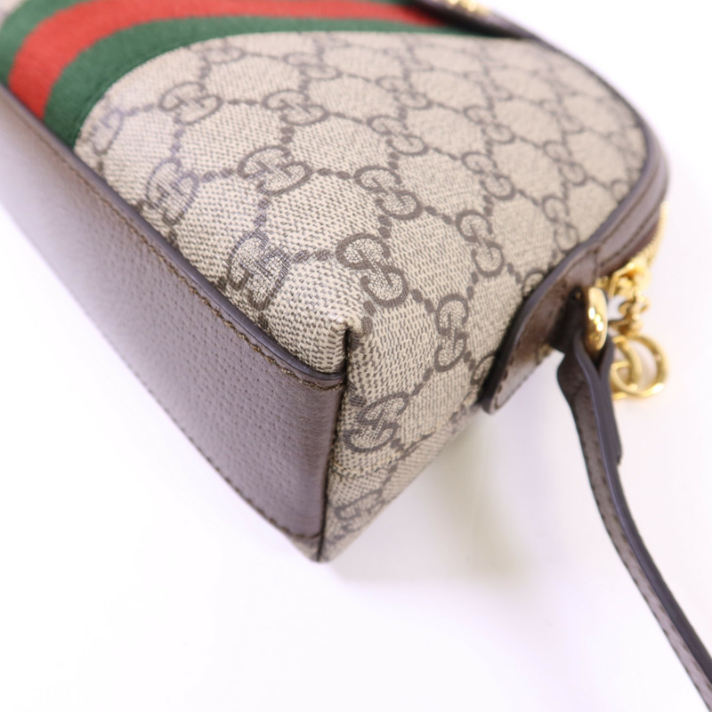 GUCCI 塗層帆布Ophidia Small金扣肩背袋-11