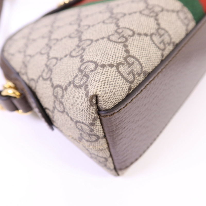 GUCCI 塗層帆布Ophidia Small金扣肩背袋-12