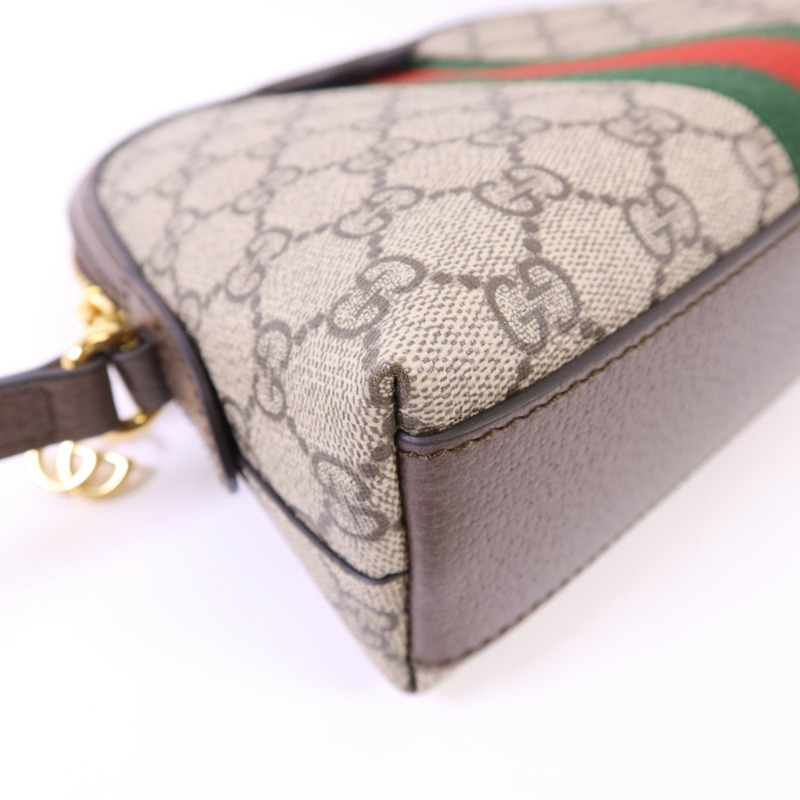 GUCCI 塗層帆布Ophidia Small金扣肩背袋-14