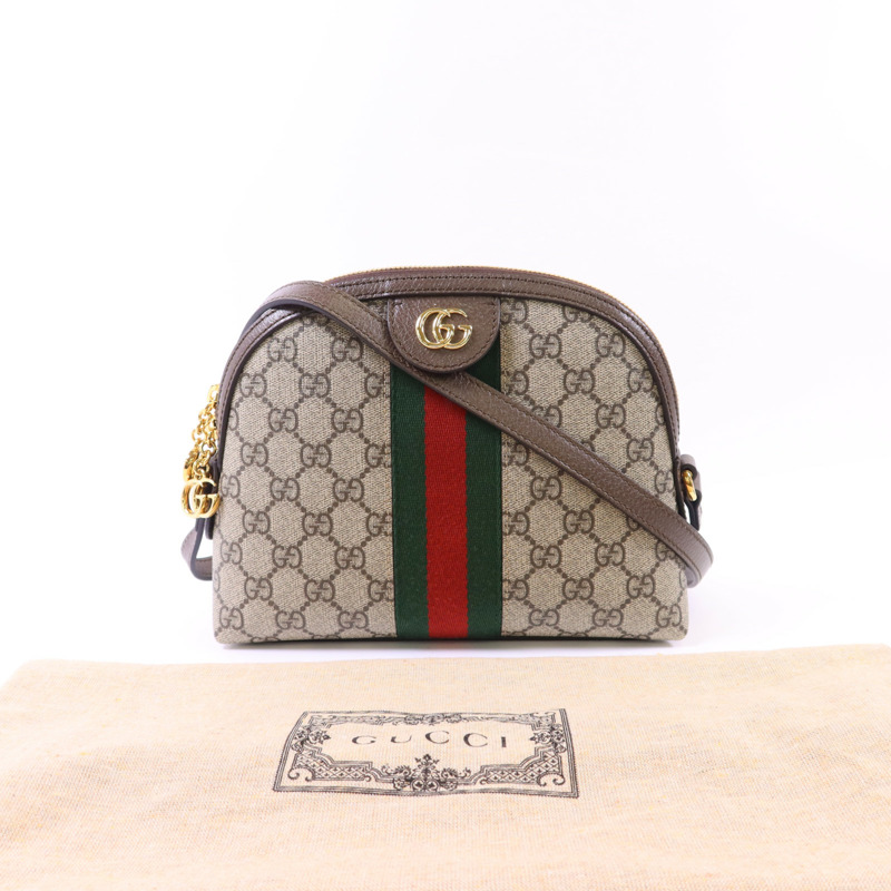 GUCCI 塗層帆布Ophidia Small金扣肩背袋-15