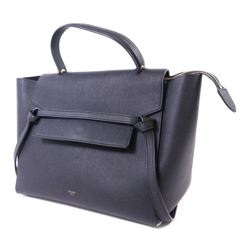 CELINE 牛皮皮革Belt Bag Mini金扣手挽肩背兩用袋-2