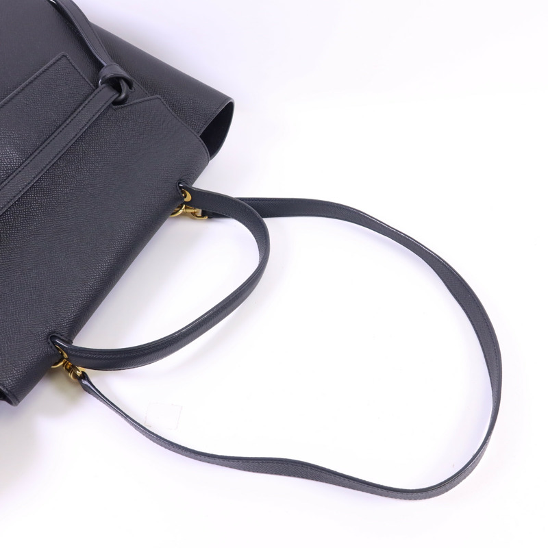 CELINE 牛皮皮革Belt Bag Mini金扣手挽肩背兩用袋-4