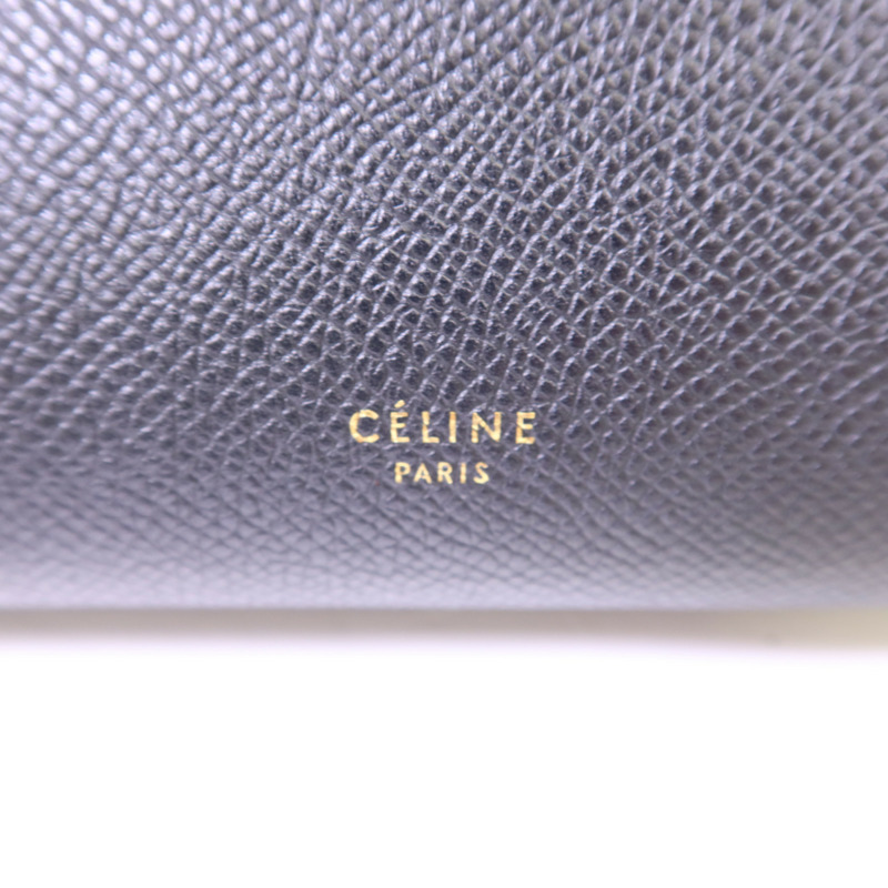 CELINE 牛皮皮革Belt Bag Mini金扣手挽肩背兩用袋-6
