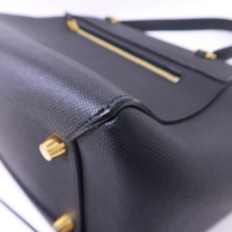 CELINE 牛皮皮革Belt Bag Mini金扣手挽肩背兩用袋-14