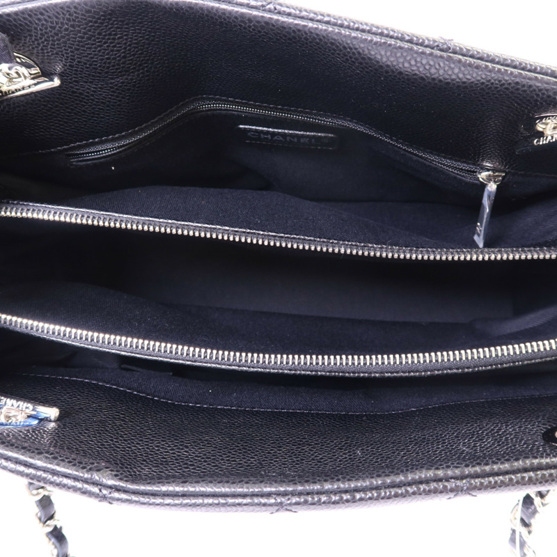 CHANEL 牛皮皮革Shoulder Bag銀扣鏈帶肩背袋-5