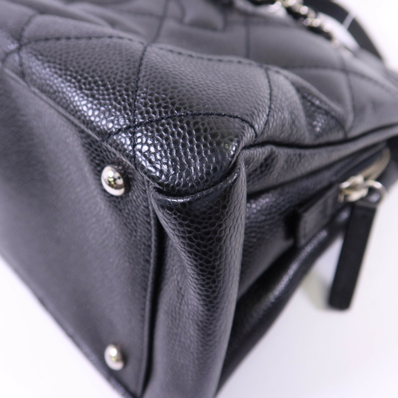 CHANEL 牛皮皮革Shoulder Bag銀扣鏈帶肩背袋-10