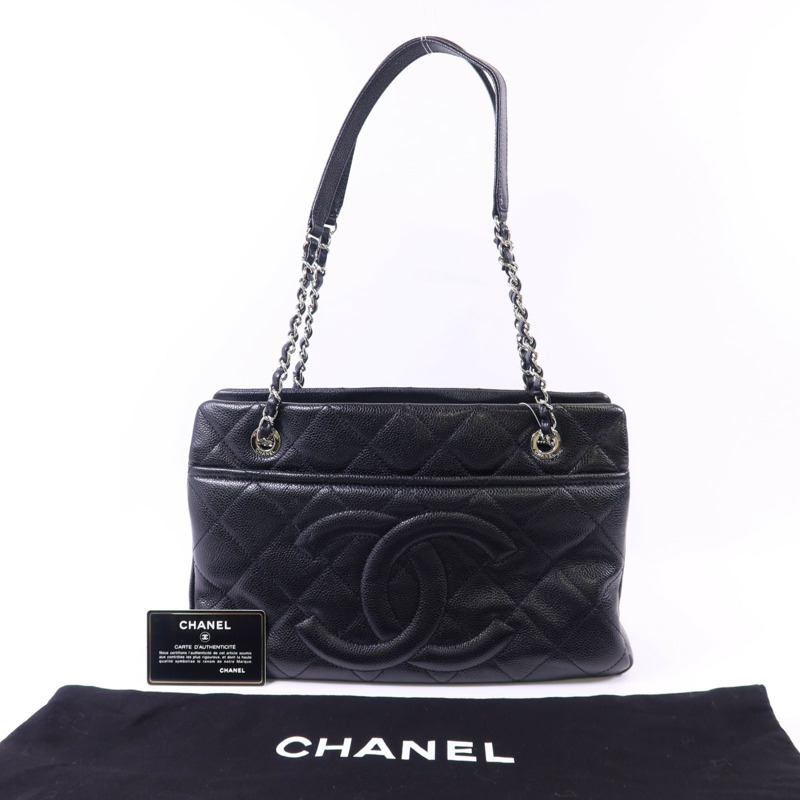 CHANEL 牛皮皮革Shoulder Bag銀扣鏈帶肩背袋-16