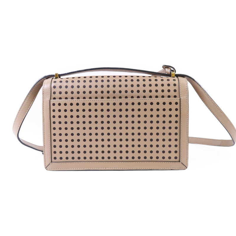LOEWE 牛皮皮革Barcelona金扣肩背袋-1