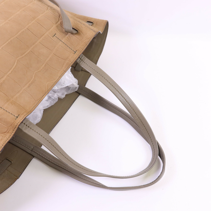CELINE 牛皮皮革Tote Bag金扣手挽袋-4