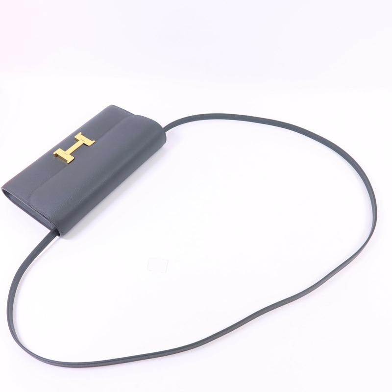 HERMES Evercolor皮革Constance To Go金扣肩背袋Mangrove-4