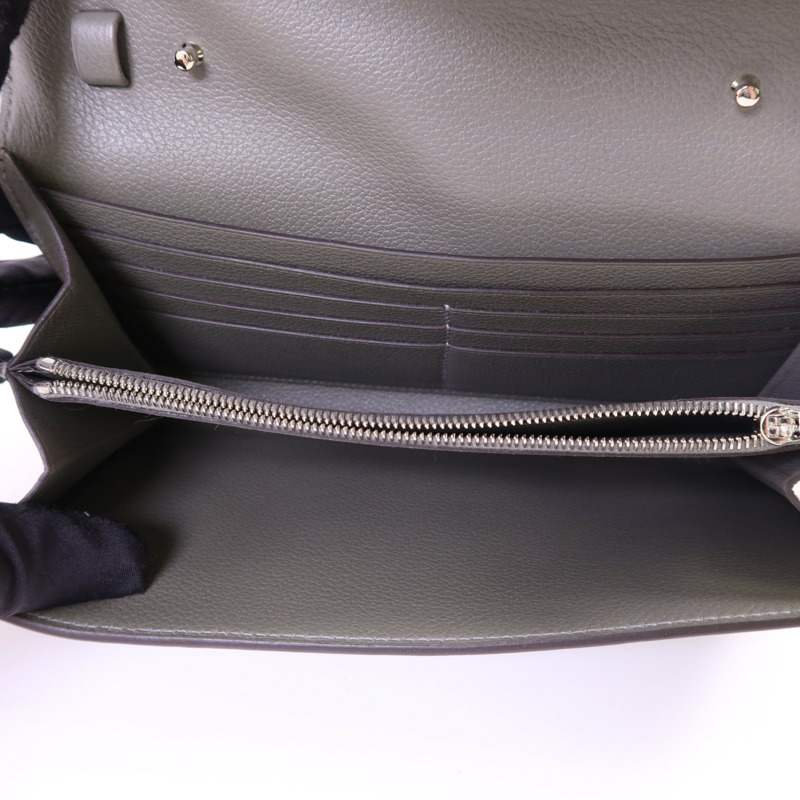 HERMES Evercolor皮革Constance To Go銀扣肩背袋Gris Meyer-5