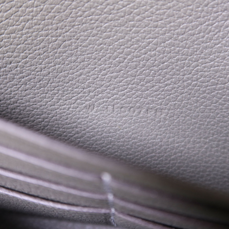 HERMES Evercolor皮革Constance To Go銀扣肩背袋Gris Meyer-7