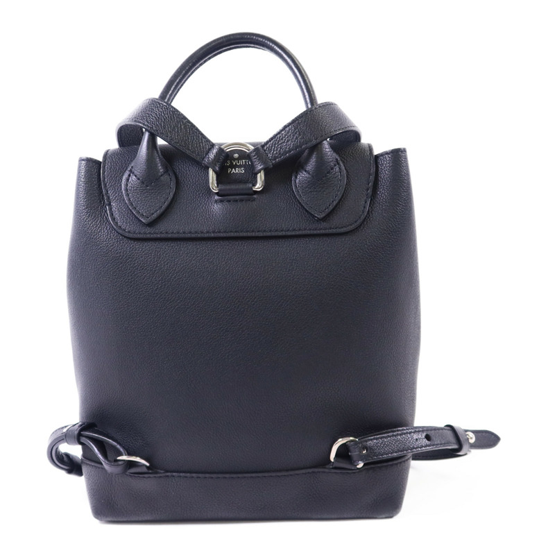 LOUIS VUITTON 牛皮皮革Lock Me Backpack銀扣背包-1