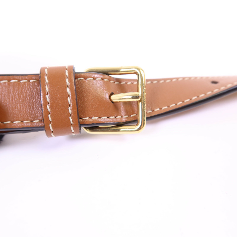 CELINE 塗層帆布Folco金扣肩背袋-9