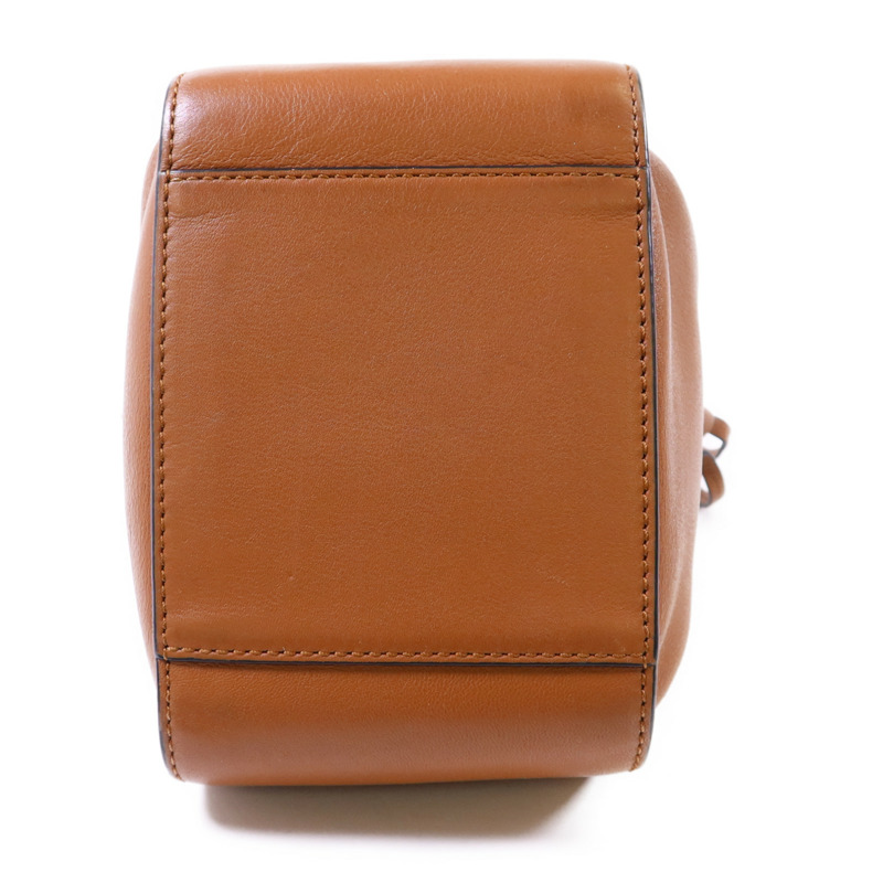 LOEWE 牛皮皮革Mini Hammock Drawstring銀扣手挽肩背兩用袋-3