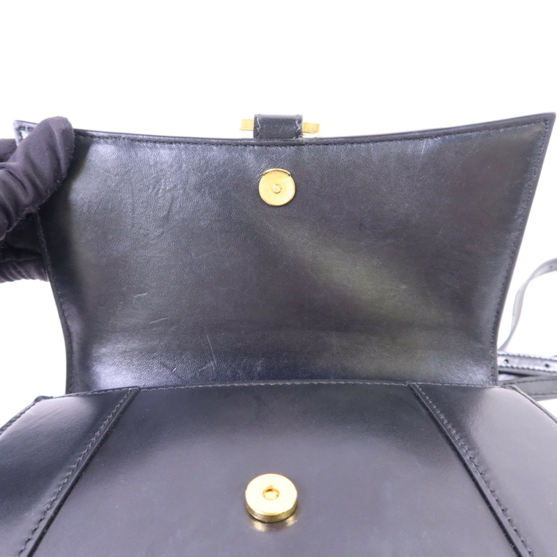 BALENCIAGA 牛皮皮革Hourglass Small Top Handle金扣手挽肩背兩用袋-7