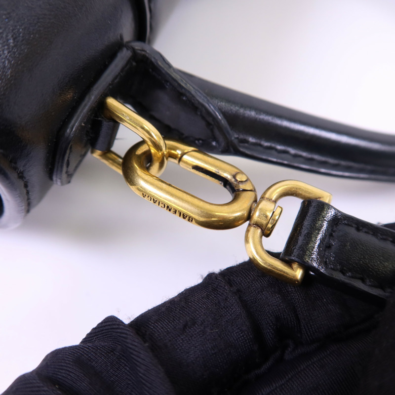 BALENCIAGA 牛皮皮革Hourglass Small Top Handle金扣手挽肩背兩用袋-17