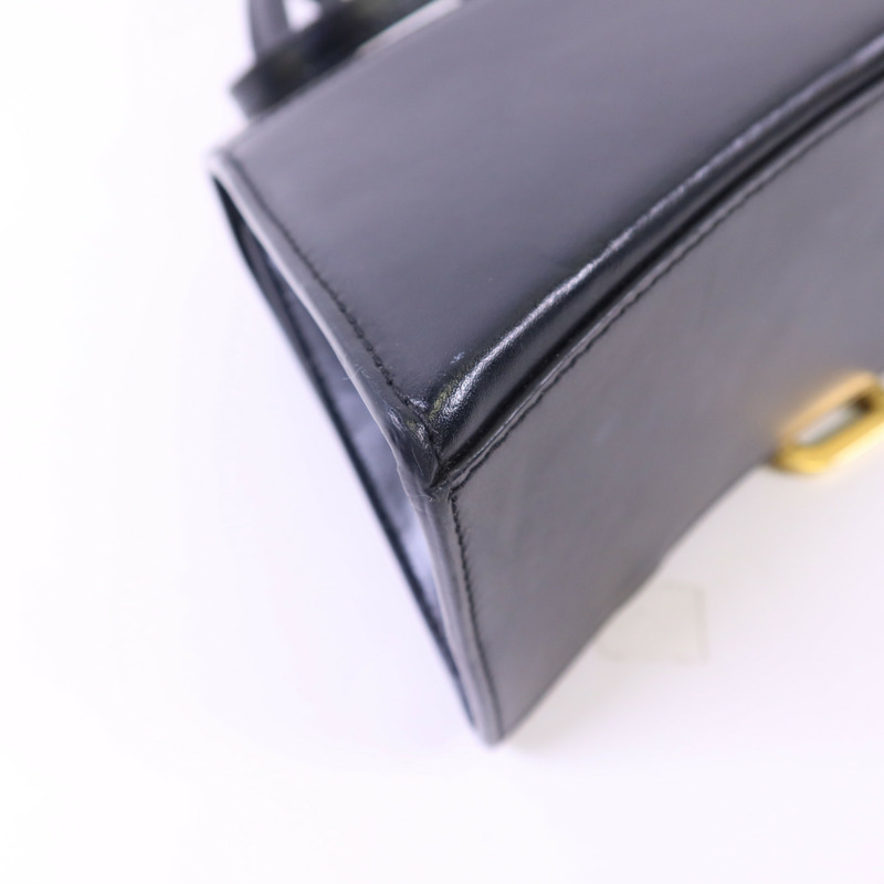 BALENCIAGA 牛皮皮革Hourglass Small Top Handle金扣手挽肩背兩用袋-21