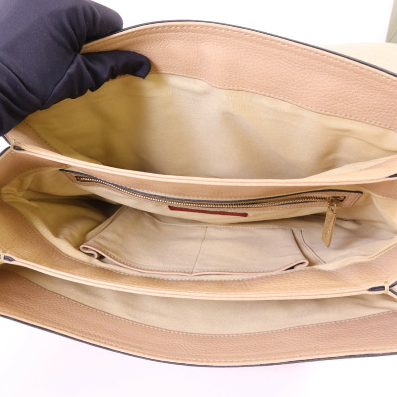 Valentino 牛皮皮革Shoulder Bag金扣肩背袋-5