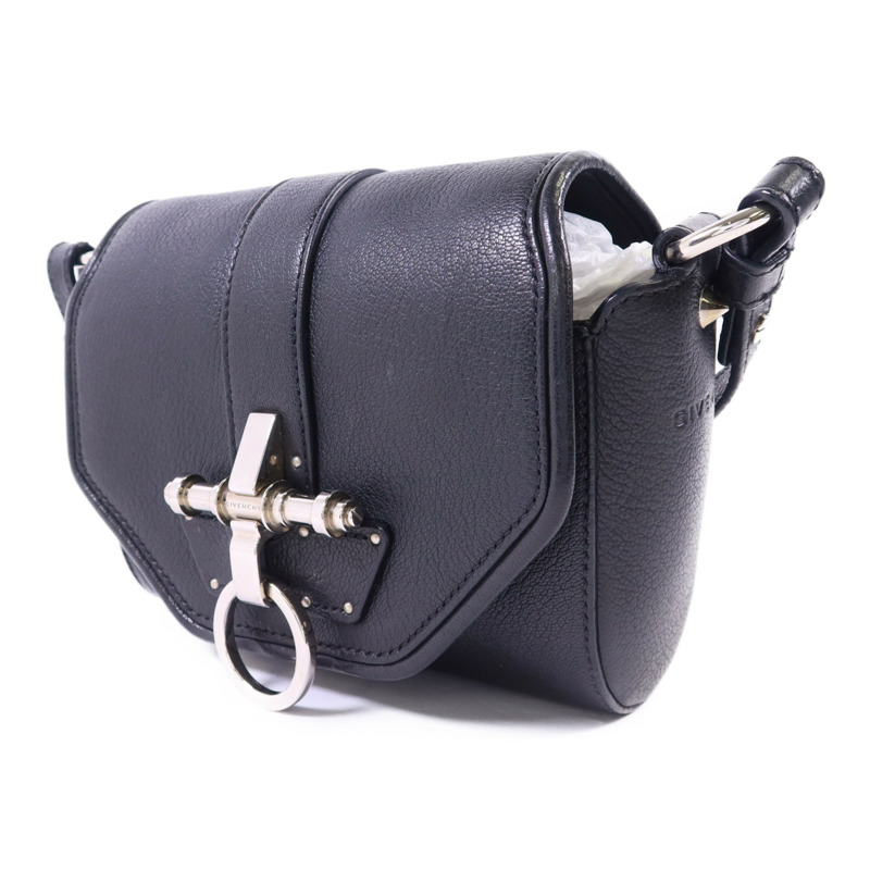 GIVENCHY 羊皮皮革Obsedia Crossbody Bag銀扣肩背袋-2