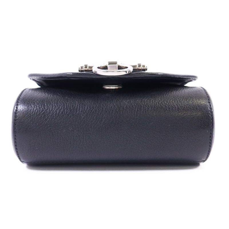 GIVENCHY 羊皮皮革Obsedia Crossbody Bag銀扣肩背袋-3