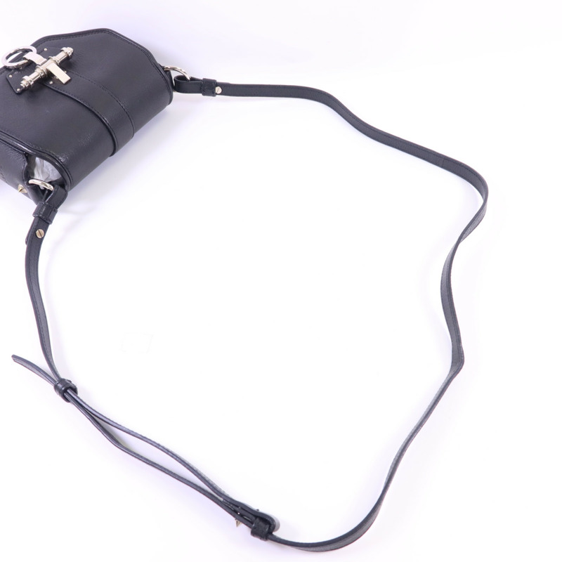 GIVENCHY 羊皮皮革Obsedia Crossbody Bag銀扣肩背袋-4
