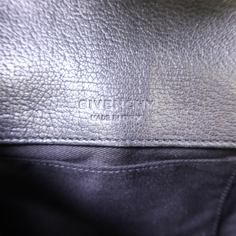GIVENCHY 羊皮皮革Obsedia Crossbody Bag銀扣肩背袋-6