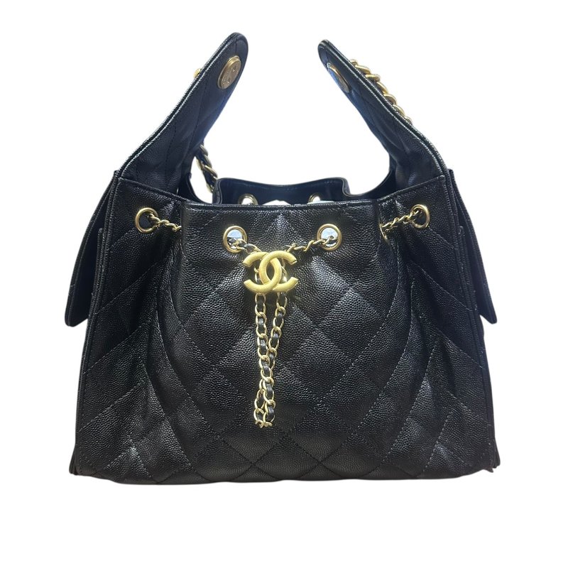 【美收精品】CHANEL黑色牛皮荔枝紋25 MINI 4-921-0