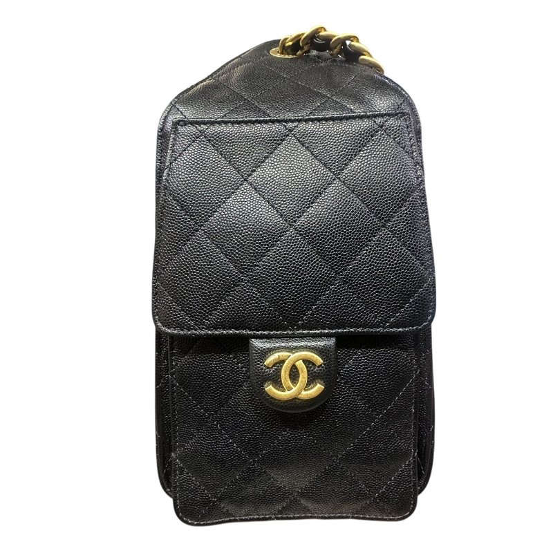 【美收精品】CHANEL黑色牛皮荔枝紋25 MINI 4-921-3