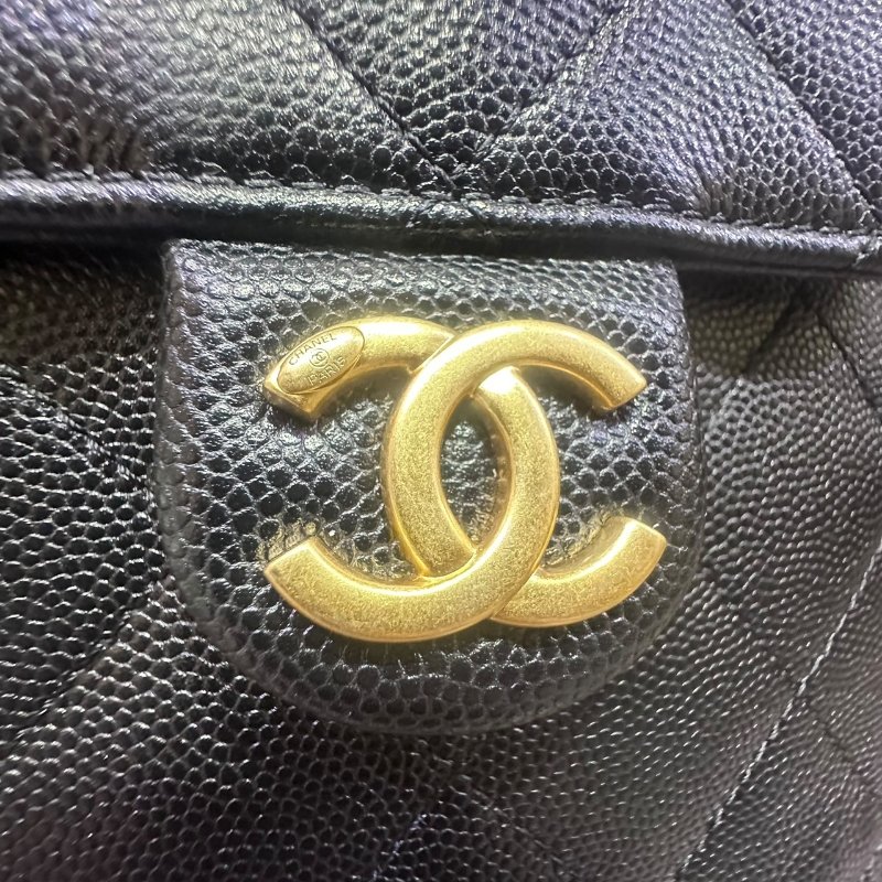 【美收精品】CHANEL黑色牛皮荔枝紋25 MINI 4-921-11