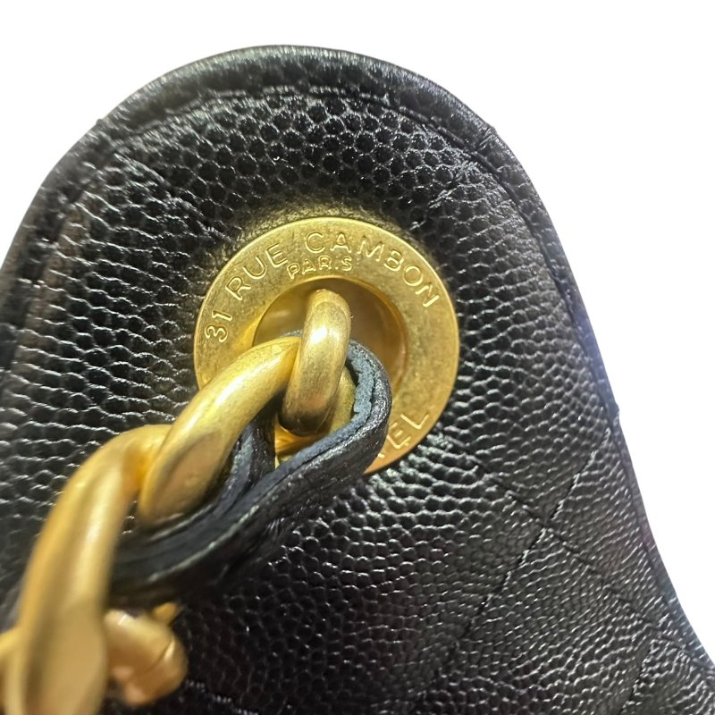 【美收精品】CHANEL黑色牛皮荔枝紋25 MINI 4-921-12