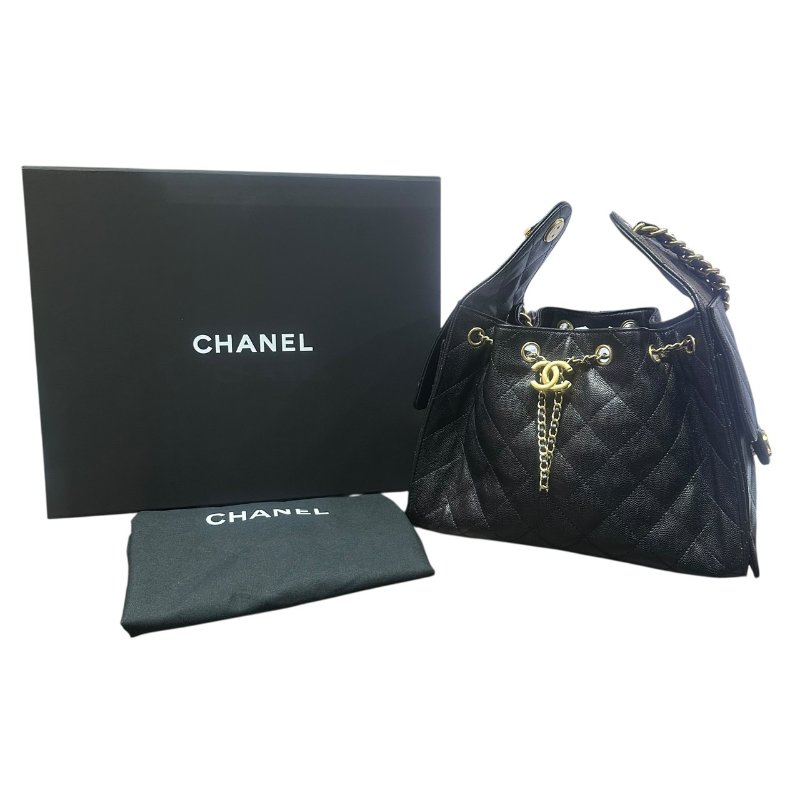 【美收精品】CHANEL黑色牛皮荔枝紋25 MINI 4-921-16